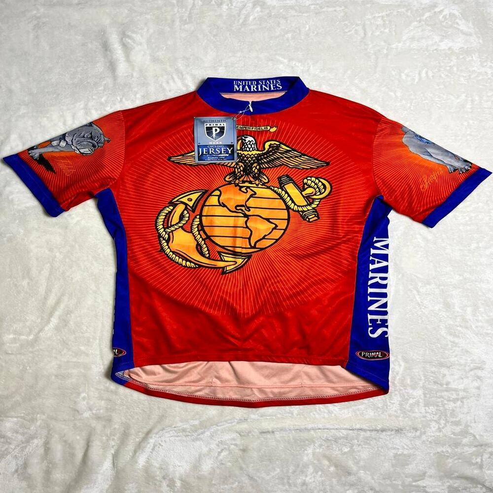 United States Marines Red Performance Cycling Jersey